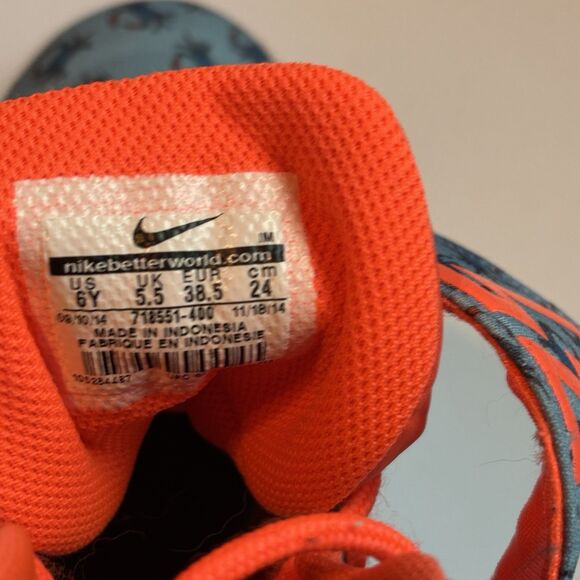 Nike KD Kevin Durant Vulc Blue Crabs Mid/High Top Basketball Shoes Size 6 Youth - Picture 10 of 11